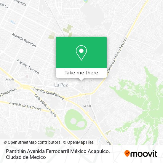 Pantitlán Avenida Ferrocarril México Acapulco map