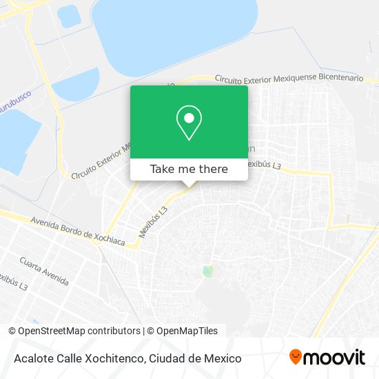 Mapa de Acalote Calle Xochitenco