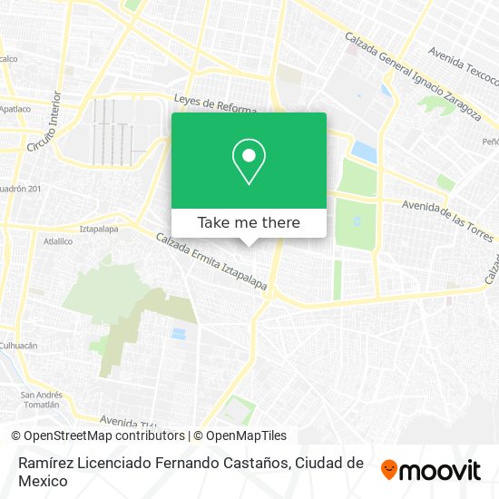 Ramírez Licenciado Fernando Castaños map