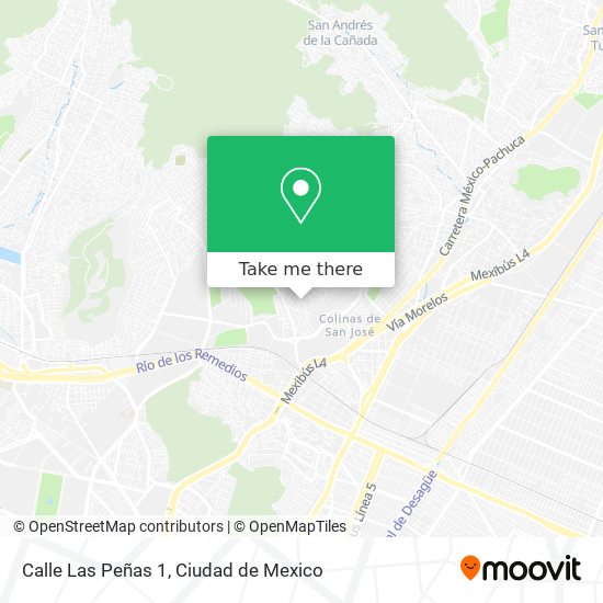 Calle Las Peñas 1 map