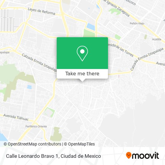 Calle Leonardo Bravo 1 map