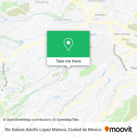 Mapa de Río Balsas Adolfo López Mateos