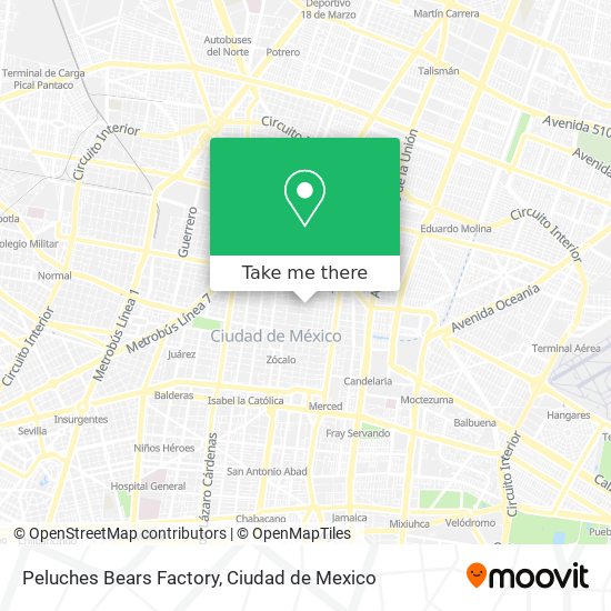 Peluches Bears Factory map