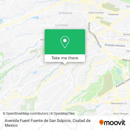 Avenida Fuent Fuente de San Sulpicio map