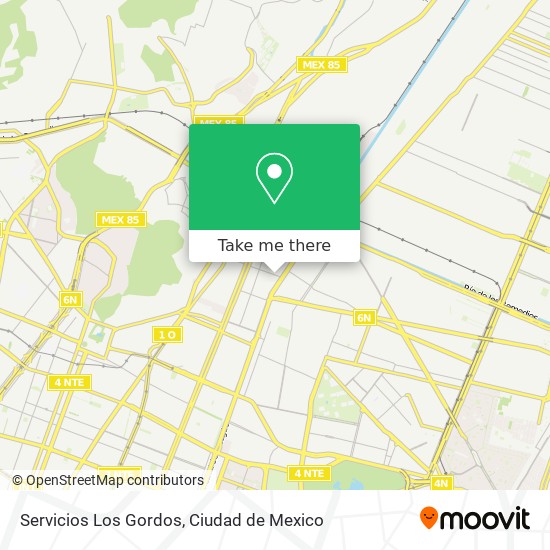 Servicios Los Gordos map