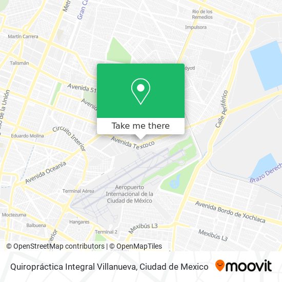Mapa de Quiropráctica Integral Villanueva