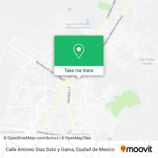 Calle Antonio Díaz Soto y Gama map