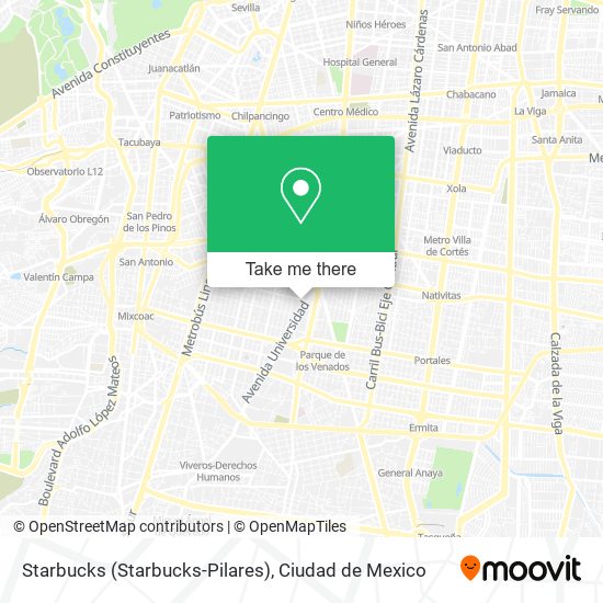 Mapa de Starbucks (Starbucks-Pilares)
