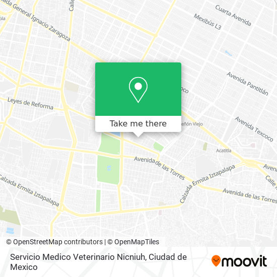Servicio Medico Veterinario Nicniuh map