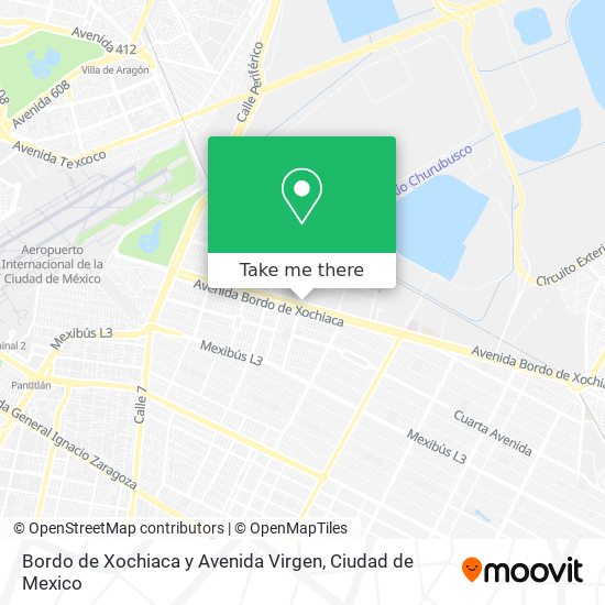 Mapa de Bordo de Xochiaca y Avenida Virgen