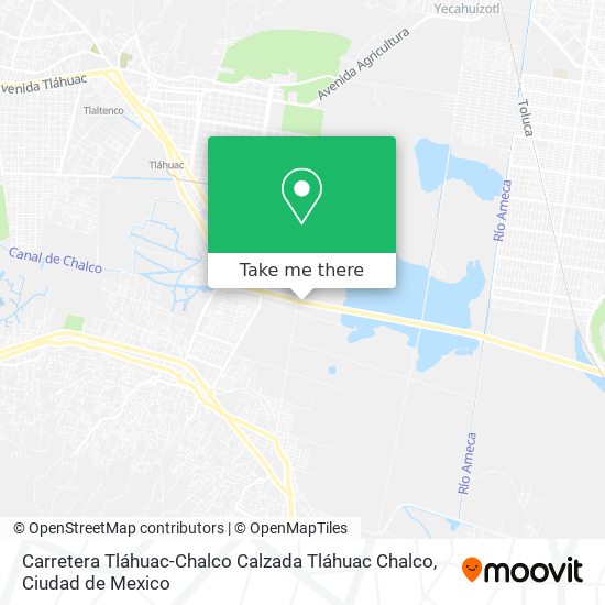 Carretera Tláhuac-Chalco Calzada Tláhuac Chalco map