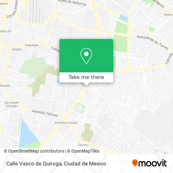 Calle Vasco de Quiroga map