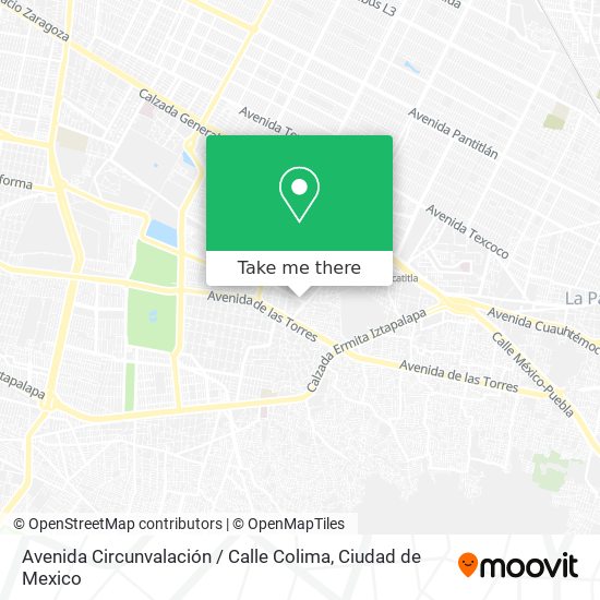 Avenida Circunvalación / Calle Colima map