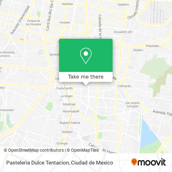 Mapa de Pasteleria Dulce Tentacion