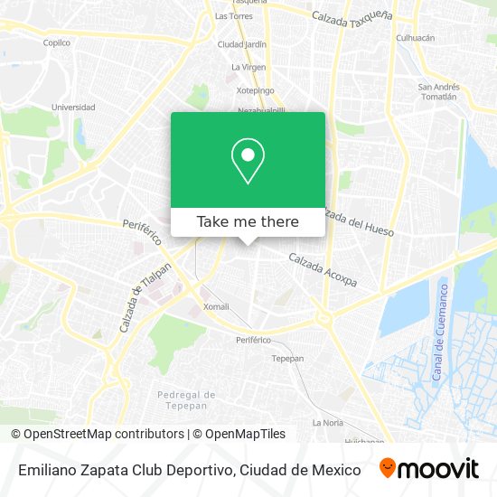 Mapa de Emiliano Zapata Club Deportivo