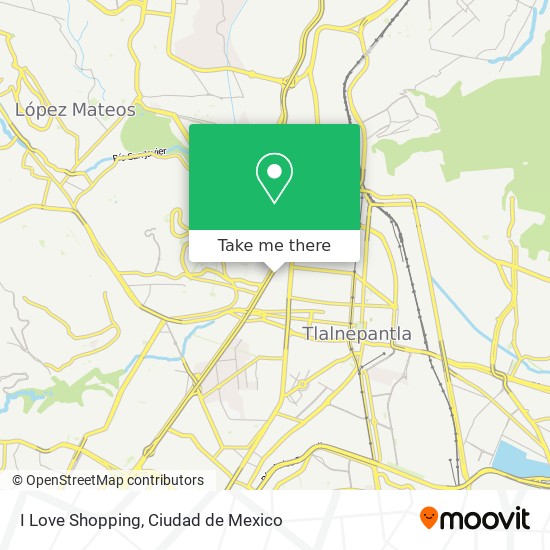 Mapa de I Love Shopping