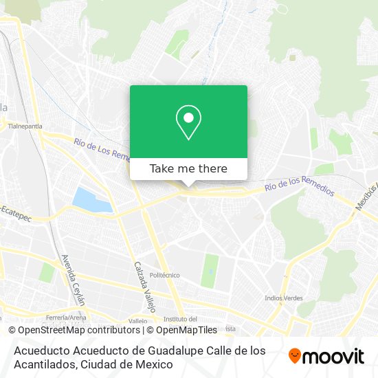 Acueducto Acueducto de Guadalupe Calle de los Acantilados map