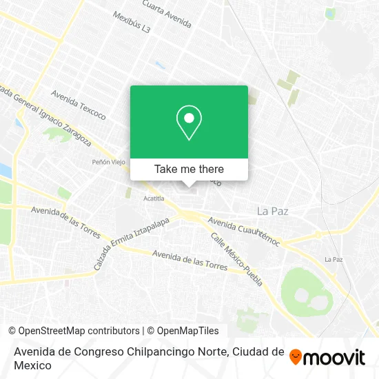 Avenida de Congreso Chilpancingo Norte map
