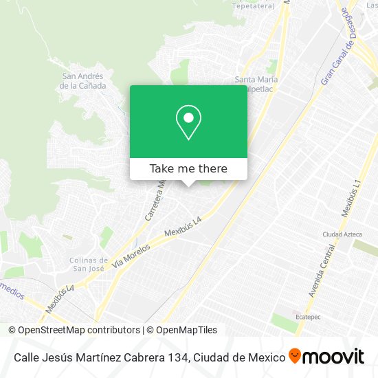 Calle Jesús Martínez Cabrera 134 map