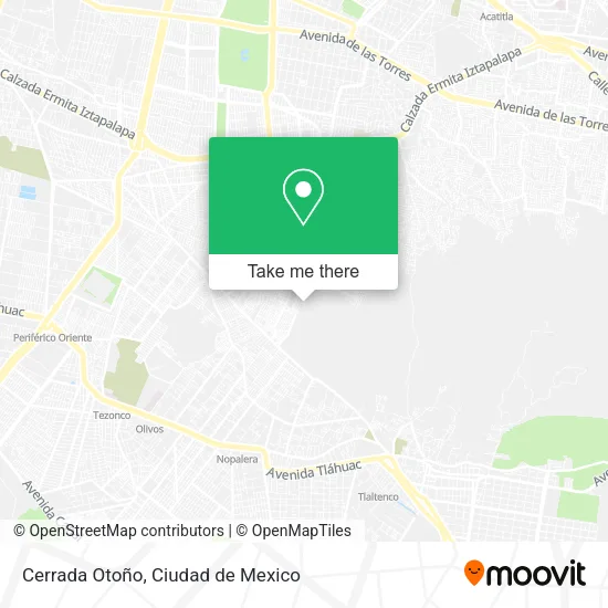 Cerrada Otoño map