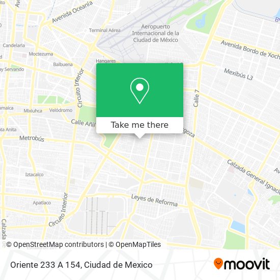 Oriente 233 A 154 map