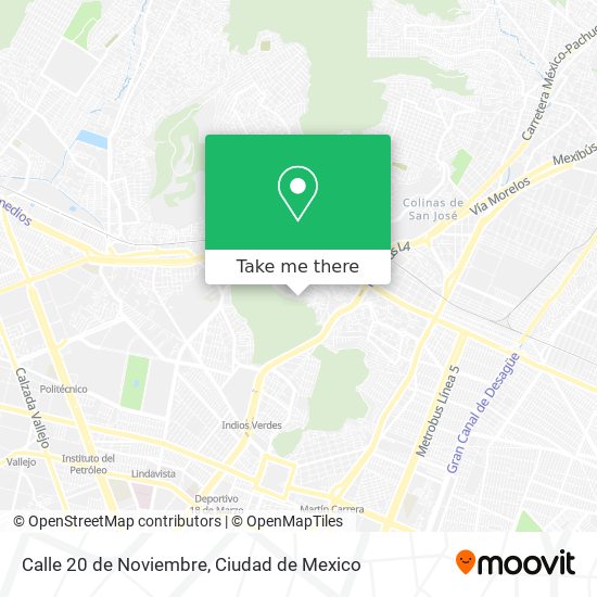 Mapa de Calle 20 de Noviembre