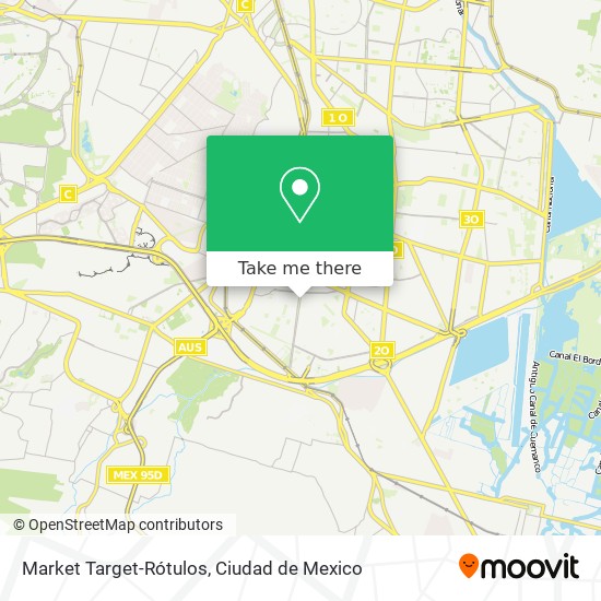 Market Target-Rótulos map