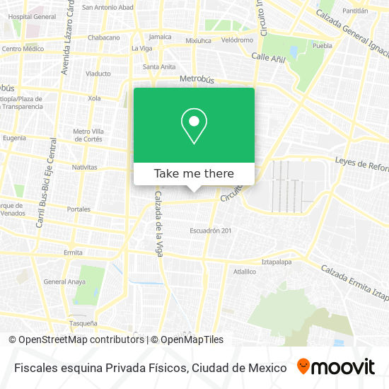 Mapa de Fiscales esquina Privada Físicos