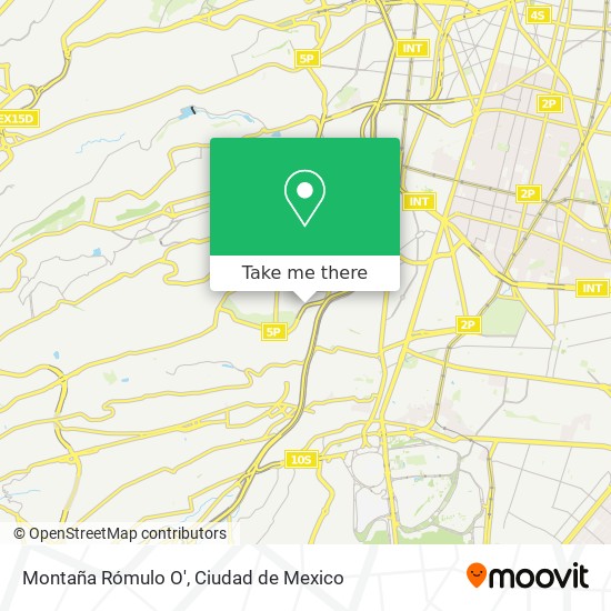 Mapa de Montaña Rómulo O'