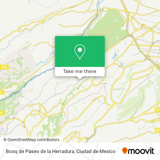 Mapa de Bosq de Paseo de la Herradura