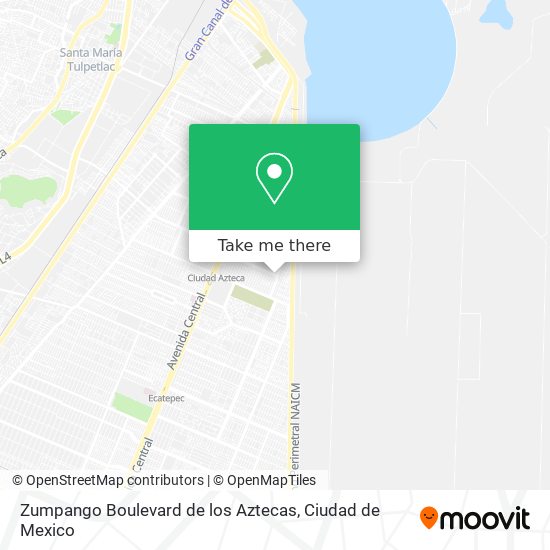 Zumpango Boulevard de los Aztecas map