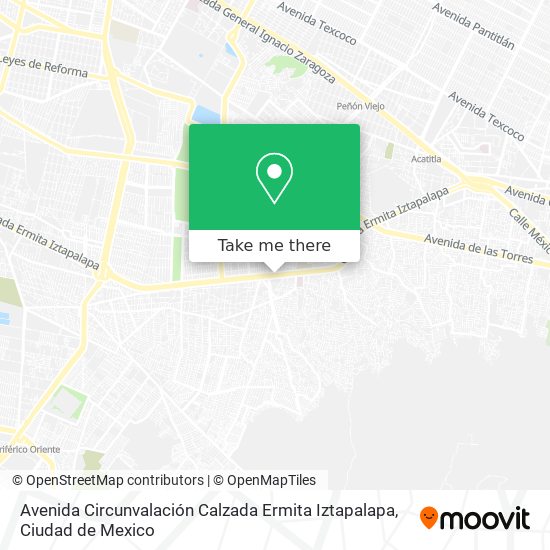 Avenida Circunvalación Calzada Ermita Iztapalapa map