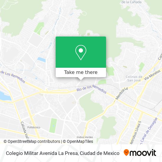 Colegio Militar Avenida La Presa map