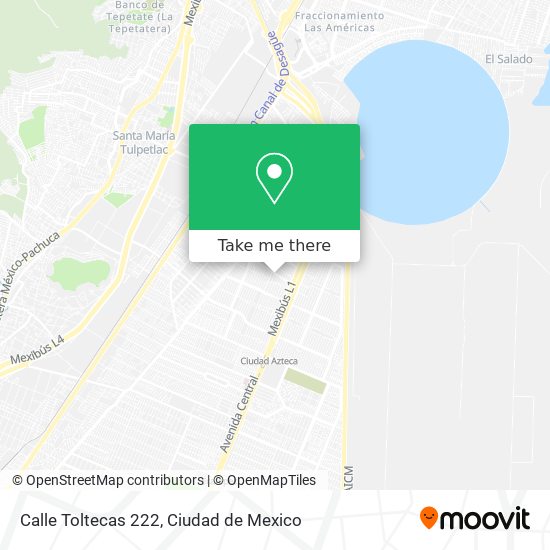 Calle Toltecas 222 map