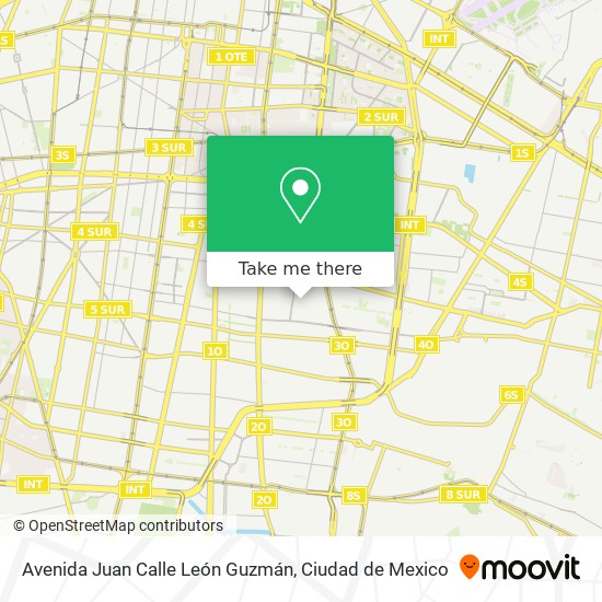 Mapa de Avenida Juan Calle León Guzmán