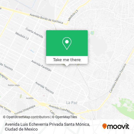 Mapa de Avenida Luis Echeverría Privada Santa Mónica