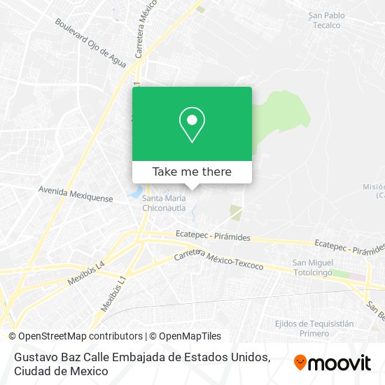 Gustavo Baz Calle Embajada de Estados Unidos map