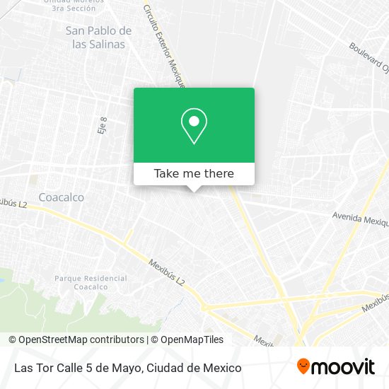 Mapa de Las Tor Calle 5 de Mayo