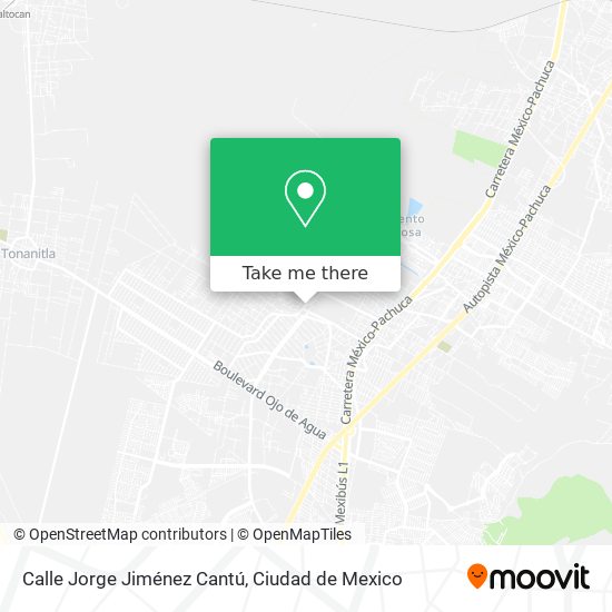 Mapa de Calle Jorge Jiménez Cantú
