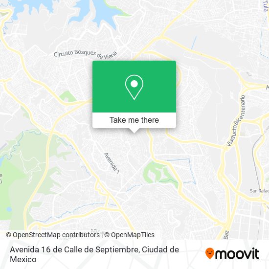 Avenida 16 de Calle de Septiembre map