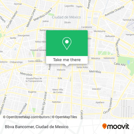 Mapa de Bbva Bancomer