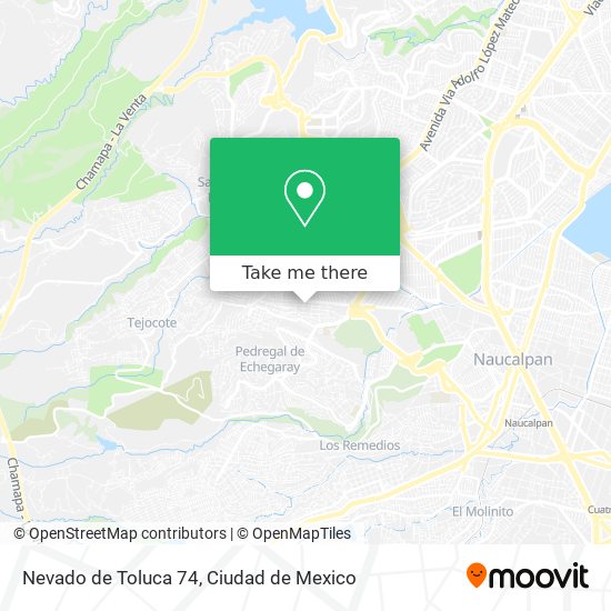 Nevado de Toluca 74 map