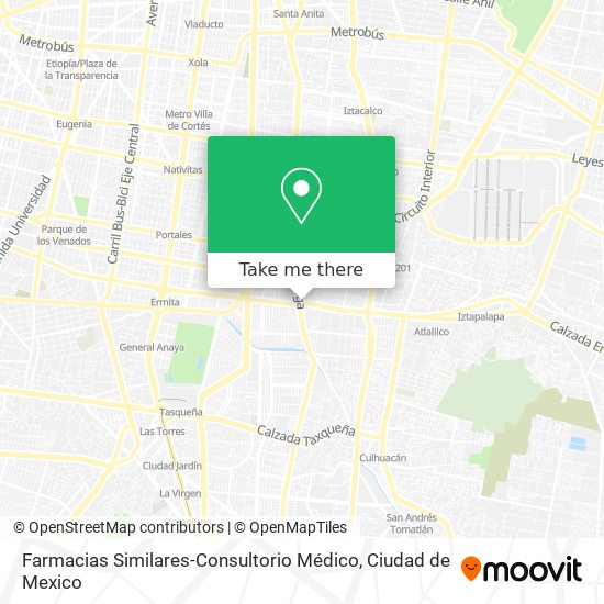Farmacias Similares-Consultorio Médico map