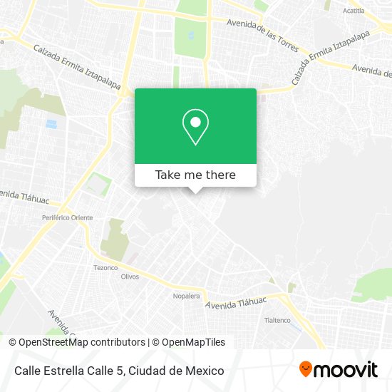 Mapa de Calle Estrella Calle 5