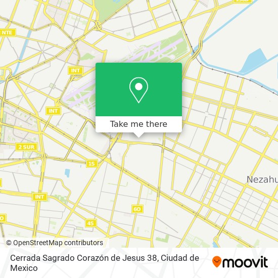 Mapa de Cerrada Sagrado Corazón de Jesus 38