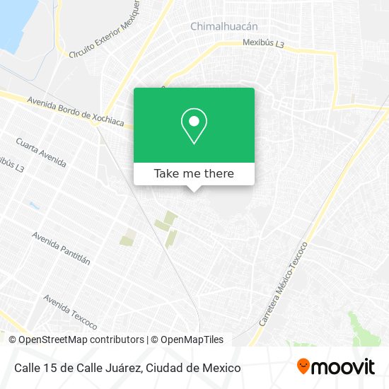 Mapa de Calle 15 de Calle Juárez