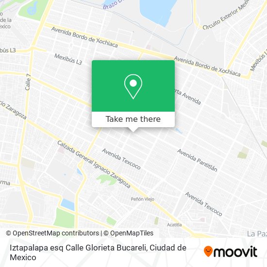 Iztapalapa esq Calle Glorieta Bucareli map