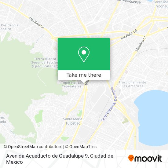 Mapa de Avenida Acueducto de Guadalupe 9