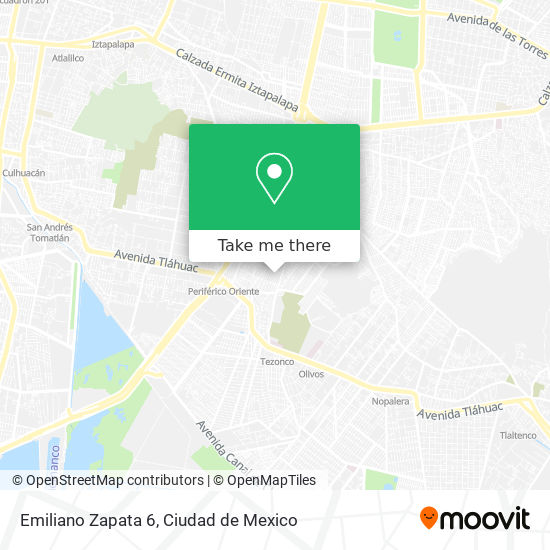 Emiliano Zapata 6 map