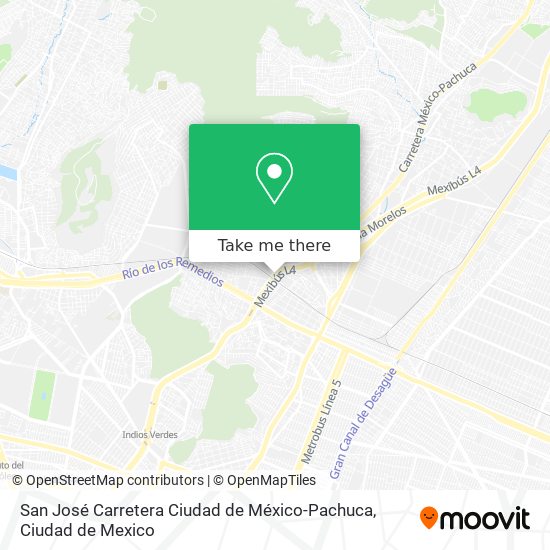 San José Carretera Ciudad de México-Pachuca map